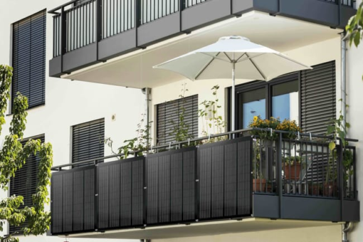 ECONOVO SolarFlex UltraLight 840W ETFE para Balcones (0,90m x 4,52m) – Kit Solar Enchufable Flexible de Última Generación